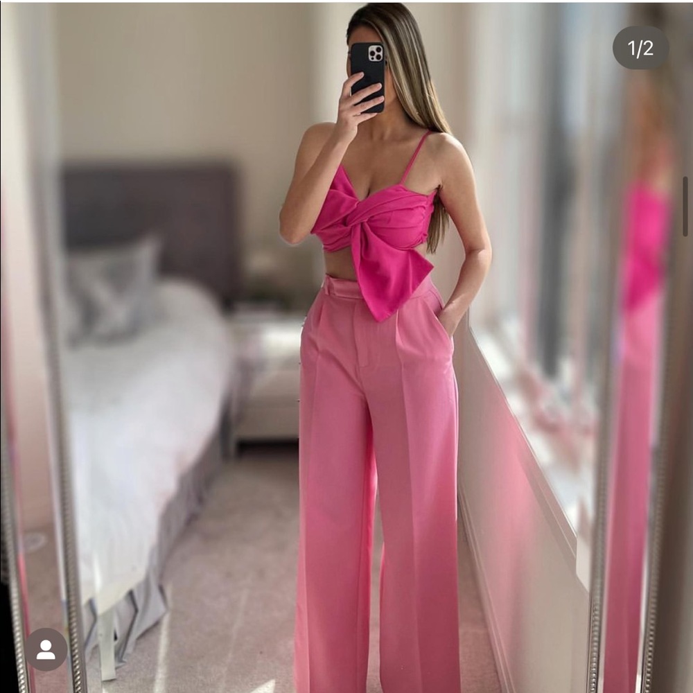 Last 🔥Zara wide leg menswear pants - Picture 11 of 16